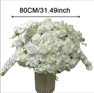Boule de fleurs artificielles en soie de haute qualité, style moderne, grande décoration de centre de table pour mariage et fête - Product Image 5