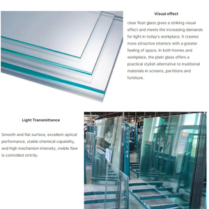 กระจกลอยทนความร้อนสูงกันเสียงขนาดมาตรฐานและความหนา - Product Image 2