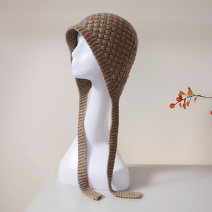 Custom <strong>Women</strong> Winter Inner Mongolian 100% Pure <strong>Cashmere</strong> <strong>Beanie</strong> Hats Fashion Casual Hand Knitted Girls Warm <strong>Cashmere</strong> <strong>Beanie</strong> Cap - Product Image 3
