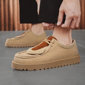 รองเท้า MB Matte Superfine Fiber Snail Shoes รุ่นผู้ชาย สไตล์ฤดูใบไม้ร่วง รองเท้าโลฟเฟอร์สำหรับวัยรุ่น สไตล์เรโทรอังกฤษ ระบายอากาศได้ดี ซับในตาข่ายกันลื่น - Product Image 4