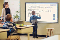 Tableau blanc interactif LCD électronique de 65 pouces, tactile 20 points, Full HD 1080p, montable au mur/sur pied, écoles, Android+Windows OS 1