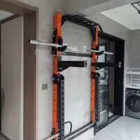 Rack de musculation mural pliable en métal pour squats, banc de musculation, type portique, pliable, multifonctionnel, pour entraînement à domicile