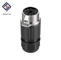 Connecteur d'alimentation circulaire étanche mâle-femelle LP28 IP68 480V, 3/5 broches, alliage de cuivre, fiche aviation