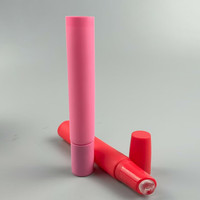 Vide En Plastique PE Deluxe 12ml Rouge À Lèvres Tube Cosmétiques Rouge À Lèvres Squeeze Brillant À Lèvres Tube Brillant À Lèvres Conteneur Applicateur En Silicone