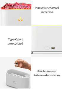 Hxtc88 Volcano Blast Flamme lave Crack Cool Mist Aromathérapie Atomiseur Portable Mini Petite Table Nébuliseur Parfum Aroma Diffuseur - Product Image 5