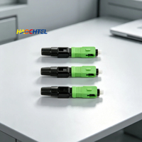 Conector de Fibra Óptica SC APC para Instalación y Mantenimiento de Cable FTTH, Conector Rápido de Fibra Óptica
