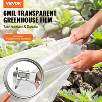 Film PE transparent anti-buée, anti-goutte, résistant aux UV, à diffusion de lumière et à rétention thermique, pour serres agricoles et culture de légumes, utilisable en toutes saisons.