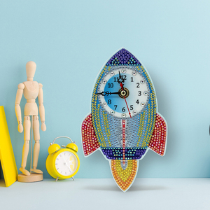 VANCY Arts Watch Diamond Painting Wall pittura fai <span class=keywords><strong>da</strong></span> te orologio con diamanti camera <span class=keywords><strong>da</strong></span> letto soggiorno studio pittura murale - Product Image 2