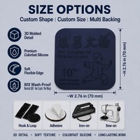 Badge de marque en silicone personnalisé avec motifs, pour les sacs des organisations d'e-sport, destiné aux fabricants et aux achats professionnels