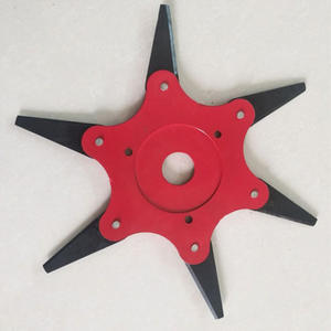 Tête de débroussailleuse à six lames exclusive transfrontalière pour pièces de tondeuse à gazon, lames universelles pour désherbage et taille - Product Image 3