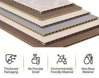 Revêtement mural et de plafond en PVC à texture bois avec surface imperméable pour salle de bain, cuisine et zones à forte humidité