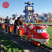 Limeiqi Attraction Enfants En Plein Air Piste Électrique Train Parc D'attractions Enfants Manèges Petit Piste Train Piste Électrique Train