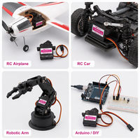 MG90S Metal Gear Digital Servo 1.9kg 180 Degree 9g Micro Steering Motor for RC Car Airplane Helicopter Robot Servo OEM
