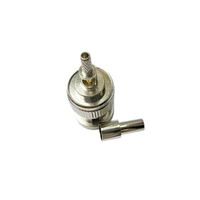 Connecteur coaxial BNC mâle à sertir 50 Ohm, connecteur coaxial RF BNC nickelé DC~3GHz pour câble coaxial d'antenne RG316 RG174