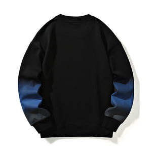 Gradient nouveau pull à col rond t-shirt à manches longues ample et polyvalent pour hommes au printemps et à l'automne 2024 chemise à fond lourd - Product Image 6