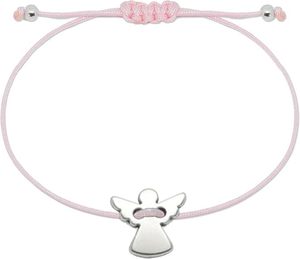Pulsera B21T Hecha a Mano con Cordón Trenzado <span class=keywords><strong>de</strong></span> Acero Inoxidable, Bañada en Plata, con Dije <span class=keywords><strong>de</strong></span> Ángel <span class=keywords><strong>para</strong></span> Mujeres y <span class=keywords><strong>Niñas</strong></span> - Protección Religiosa Romántica - Product Image 4