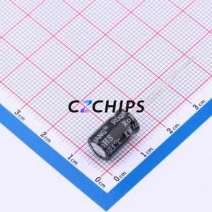 Condensador Electrolítico de Aluminio de Montaje Pasante KM1V221M0812, D8xL12mm 220uF 20% 35V 270mA-120kHz - Product Image 2