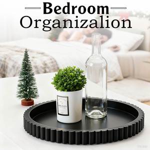 Round Lace Silicone Storage Tray, Anti-slip Desktop <b>Decoration</b> and Storage Dish, Soft Tray for Protecting Tabletop. - Product Image 5
