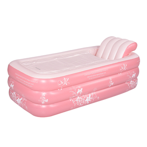 Baignoire de spa <span class=keywords><strong>gonflable</strong></span> circulaire personnalisée <span class=keywords><strong>pour</strong></span> adultes <span class=keywords><strong>accessoire</strong></span> de piscine pliable et portable en PVC avec logo OEM personnalisable de Guangdong - Product Image 2