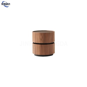 Jinruishengda <span class=keywords><strong>Comodino</strong></span> in Stile Italiano Minimalista in Legno Massello con Piano in Vetro, Mobile Multifunzionale di Alta Gamma per Camera da Letto - Product Image 2