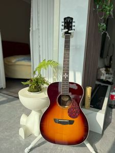 Bullfighter D4D 6-<b>String</b> Acoustic Guitar Solid Mahogany Top 6 Steel <b>Strings</b> Fingerboard Sapele Back/Sides - Product Image 1