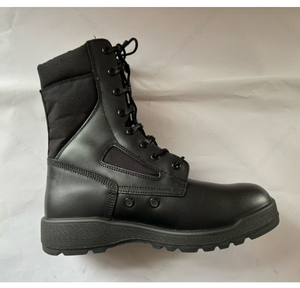 Botas de Combate DFJ1201 Personalizadas de Gamuza, Botas de Cuero Negras - Product Image 4