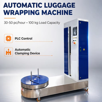 Machine d'emballage automatique électrique pour bagages d'aéroport avec balance pour aéroports et hôtels