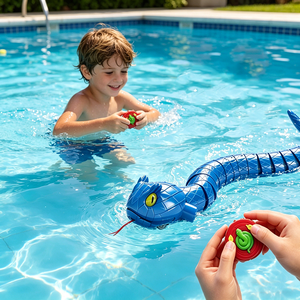 Bemay Toy Amphibious 2.4G Remote Control Snake Toy, 2-in-1 Land &amp; Water RC Viper with Detachable Segmented Body - Product Image 3