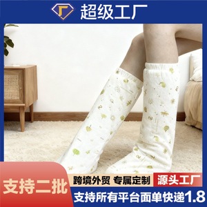 Calcetines de algodón grueso con forro cálido para mujeres, para dormir y protección contra el frío del invierno - Product Image 5