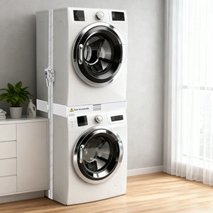 Socle de protection sécurisé pour lave-linge avec patins antidérapants pour kit d'empilage lave-linge/sécheuse - Product Image 5
