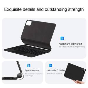 Clavier magique tactile TrackPad pour Xiaomi Pad 7 2024 11.2 "Mi Pad 7 <span class=keywords><strong>MiPad</strong></span> 7 Pro Mipad7 Smart Cover rétro-éclairage étui magnétique - Product Image 6