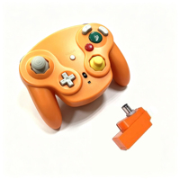 Manette de jeu NGC avec récepteur 2.4G, manette sans fil Gamecube NGC pour Wii Gamecube, joystick, mando, manette