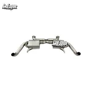 Silenciador Valvetronic Catback de acero inoxidable, tubo de escape para Audi R8 2007-2014, 4.2l, 5.2l, silenciador