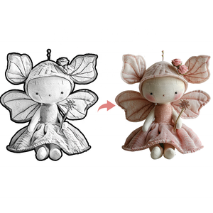 Cute Cotton <strong>Fairy</strong> Elf Plush <strong>Doll</strong> Kpop Anime Plush Figure Toys Custom Soft <strong>Doll</strong> - Product Image 1