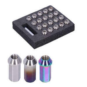 कार संशोधन के लिए 20 पीसी व्हील लुग नट m12x1.5/m12x1.5/m12x1.5/1/2-20 थ्रेड 45 मिमी ऊंचाई t304 स्टेनलेस स्टील - Product Image 6