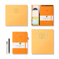 Boîte Cadeau Premium Stylo Journal Fabricant Personnalisé A5 Couverture Souple En Cuir PU Carnet De Notes De Bureau D'affaires Avec Logo