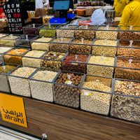 Conteneur alimentaire pour céréales, bonbons, noix, avec pelle, bacs de rangement, bac à aliments en vrac, bacs de présentation de noix pour supermarché
