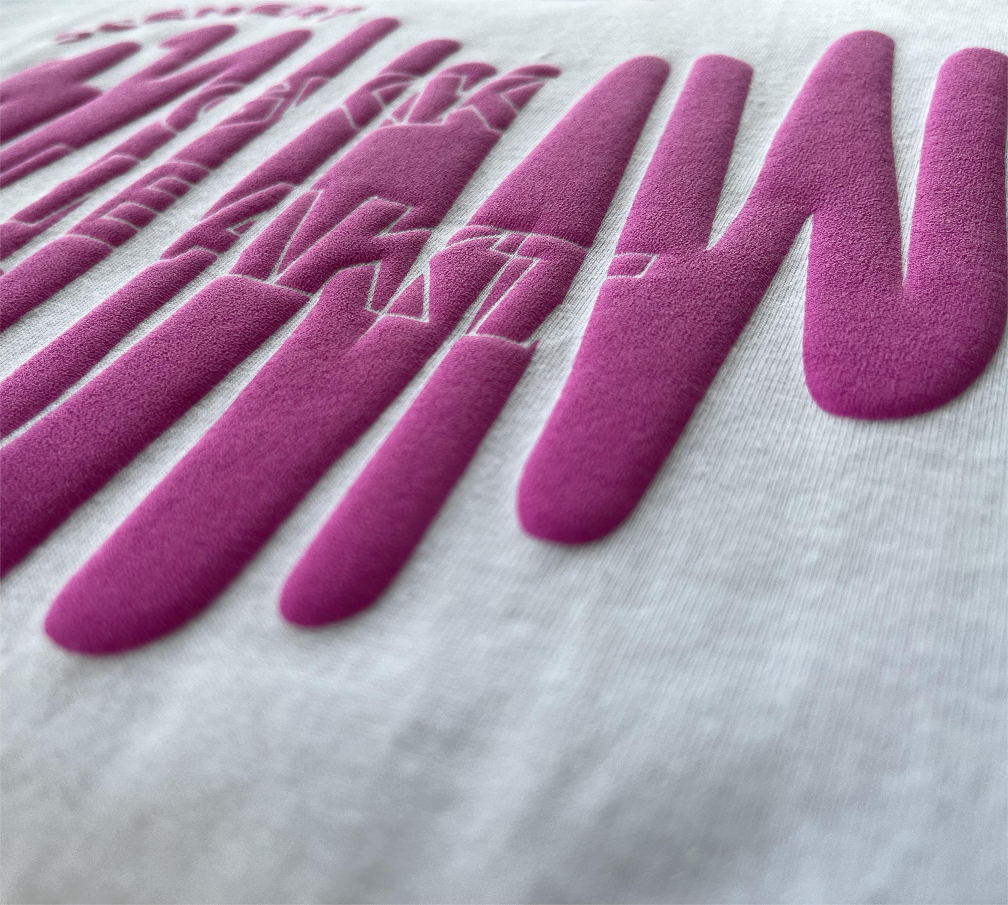 High Quality Puff Screen Printed Heat Transfers Custom Htv Heat Transfer Vinyl Puff Print Flex Heat Transfer for Clothing