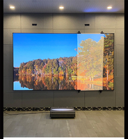 Écran de projection UST ALR pour home cinéma de 120 pouces, cadre fixe, PET Crystal, 16:9, projecteur laser 4K, ultra courte focale, portable