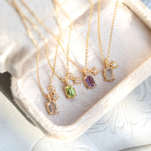 925 Sterling Silver <strong>Peridot</strong> <strong>Necklace</strong> Small B Store Boutique Fine Jewelry Supplier Hypoallergenic Cube Sugar Silver <strong>Necklace</strong> - Product Image 4