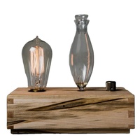 Diffuseur d'arômes intelligent pour la maison, diffuseur d'arômes ultrasonique en bois vintage, diffuseur de parfum d'ambiance avec ampoule