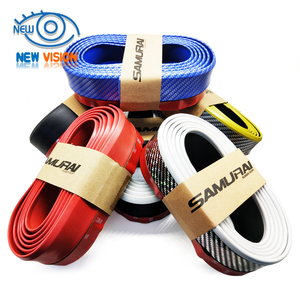 2.5m <span class=keywords><strong>voiture</strong></span> pare-chocs lèvre bande protecteurs séparateur corps Kits Spoiler pare-chocs <span class=keywords><strong>voiture</strong></span> porte pare-chocs fibre de carbone caoutchouc lèvre samouraï lèvre - Product Image 1