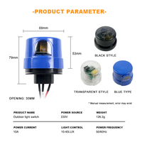 AC105-305V 10A sakelar sensor fotoelektrik luar ruangan kunci putar untuk lampu jalan senja ke fajar lampu jalan dengan pengendali foto