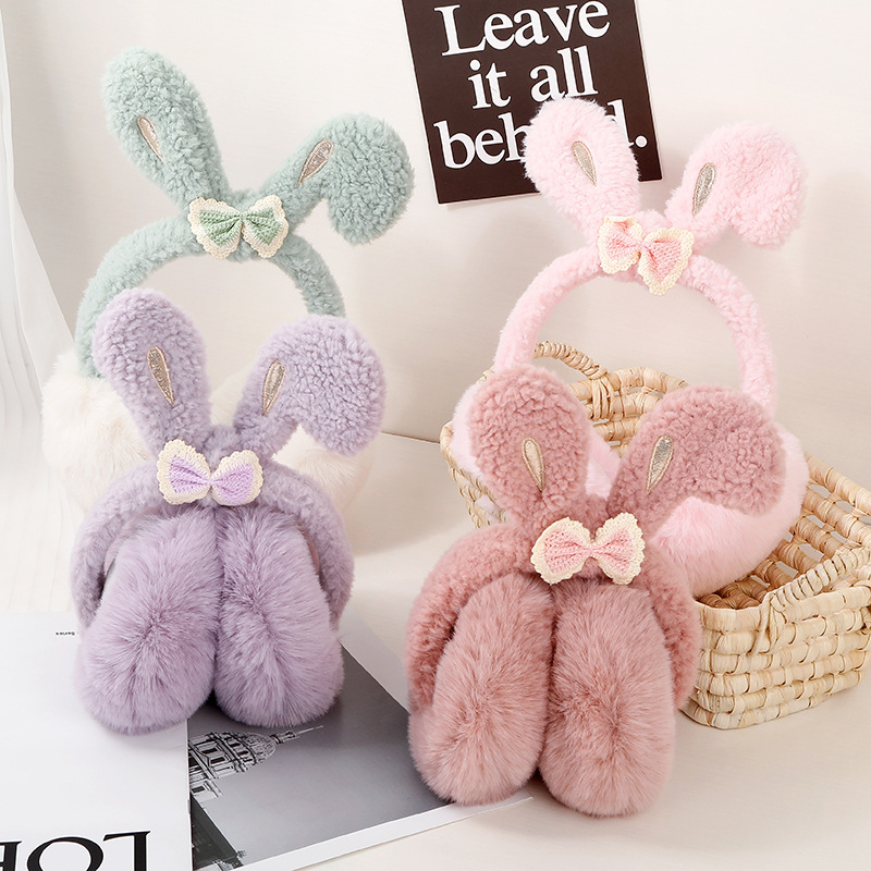 Новое поступление милые зимние теплые наушники для защиты ушей защитные наушники для кроличьих ушей зимние уличные мягкие наушники-вкладыши