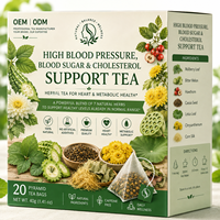Thé Herbal Triple Soin : Équilibre Glycémique, Lipidique et Hépatique – Mûre et Melon Amer Sans Caféine, Naturel, Qualité AAA, ISO22000
