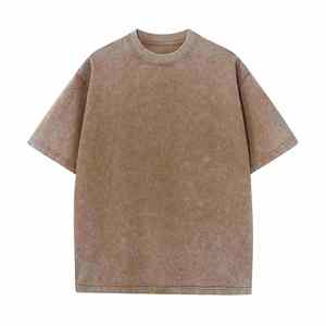 Design Custom logo 100% Cotton Acid Wash 230Gsm Heavyweight Vintage Men <b>T</b> Shirt Custom Printing Blank Vintage <b>T</b> Shirt - Product Image 2