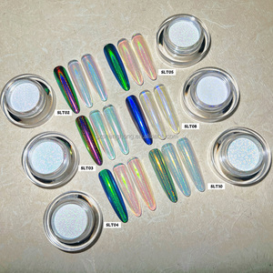 SH 2026 Nuevo Polvo de Uñas Aurora Cromado, Pigmento Camaleón, Polvo Cromado Blanco Perla, Colores Superfinos para Uñas - Product Image 5