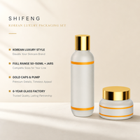 Flacons pompe en verre vides pour soins de la peau, personnalisables, couleur mate, estampage à chaud, carrés, 30g, 50g, 100g, 30ml, 50ml, 100ml