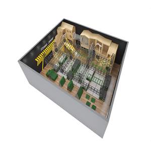 Ensembles de jeux d'escalade souples pour enfants personnalisables à l'intérieur, équipement d'entraînement, parcours d'entraînement ninja pour enfants, aire de jeux intérieure - Product Image 1