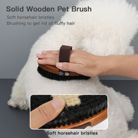 Ensemble de brosses en bois pour chien toilettage peigne pour animaux de compagnie kit de brosse pour animaux de compagnie deshedding brosse de bain de massage des cheveux